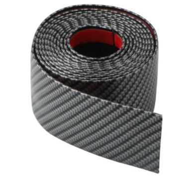 Car Stickers Anti Scratch Door Sill Protector Rubber Strip Carbon Fiber Car Threshold Protection Bumper Film Sticker Car Styling