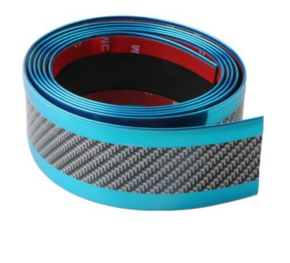 Car Stickers Anti Scratch Door Sill Protector Rubber Strip Carbon Fiber Car Threshold Protection Bumper Film Sticker Car Styling