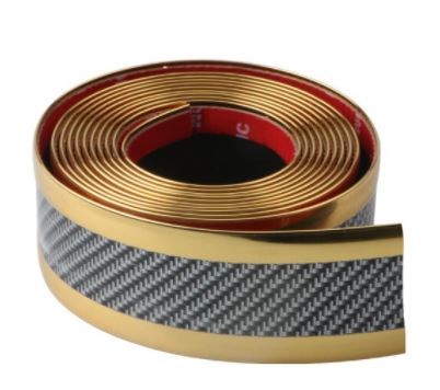 Car Stickers Anti Scratch Door Sill Protector Rubber Strip Carbon Fiber Car Threshold Protection Bumper Film Sticker Car Styling