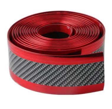 Car Stickers Anti Scratch Door Sill Protector Rubber Strip Carbon Fiber Car Threshold Protection Bumper Film Sticker Car Styling