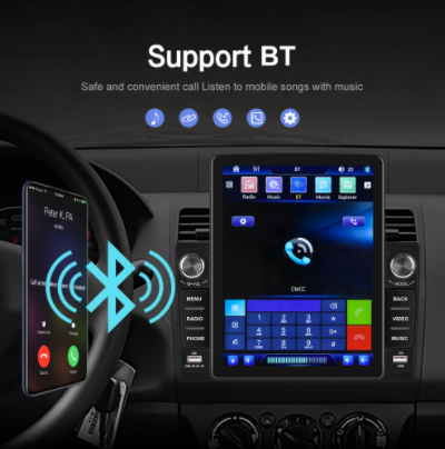 Camecho 9.5 Inch Vertical Screen Multimedia Video For Tesla Vertical Car Radio Stereo Multimedia Player Universal 2Din Car Radio