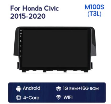 Head Unit Autoradio Car Radio Stereo Auto Multimidia Player For Honda Civic 2016 - 2019 GPS Navi