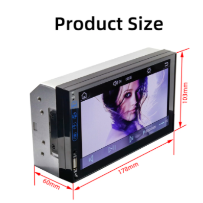 ESSGOO 2din Car Stereo Radio Apple Carplay Radio Android Auto Car Radio Bluetooth FM Radios For Universal 7'' Radio Player