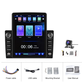 Camecho 9.5 Inch Vertical Screen Multimedia Video For Tesla Vertical Car Radio Stereo Multimedia Player Universal 2Din Car Radio