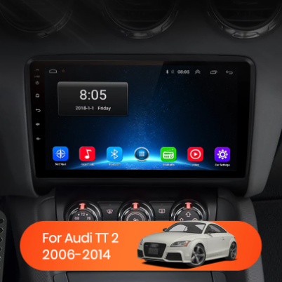 AWESAFE AI Voice 2 din Android Auto Radio for Audi TT MK2 8J 2006 - 2014 Car Radio Multimedia GPS Track Carplay 2din dvd