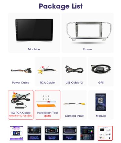 Android 10 Car Radio for KIA Sportage 2016 2017 2018 2din Multimedia Video Player GPS Navigation 2 Din WIFI Audio DVD Head Unit