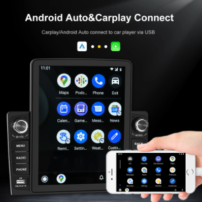 Camecho 9.5 Inch Vertical Screen Multimedia Video For Tesla Vertical Car Radio Stereo Multimedia Player Universal 2Din Car Radio