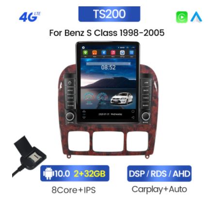 Android 10 Carplay 4G For Tesla Vertical Car Radio Video Stereo