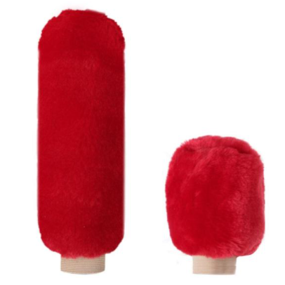 2Pcs Car Handbrake Grip Covers Gear Shift Knob Cover Handle Plush Sleeve Winter Soft Warm Hand Brake Car Accessories for Girls