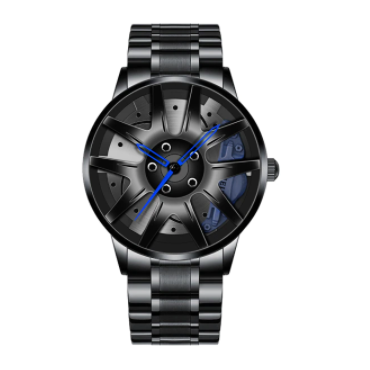 Top Watch Brand Car Wheel Rim Hub Watches Super Car Rim Hub Watch Stainless Steel Wholesale Watch For Car GTR