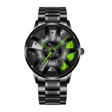 Top Watch Brand Car Wheel Rim Hub Watches Super Car Rim Hub Watch Stainless Steel Wholesale Watch For Car GTR