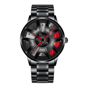 Top Watch Brand Car Wheel Rim Hub Watches Super Car Rim Hub Watch Stainless Steel Wholesale Watch For Car GTR
