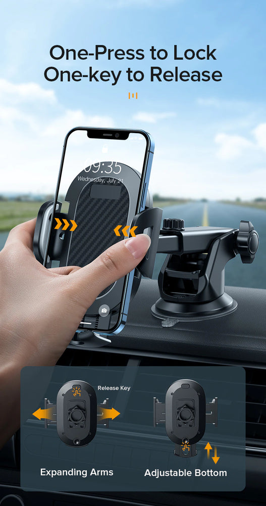INIU Sucker Car Phone Holder Mount Stand GPS Telefon Mobile Cell
