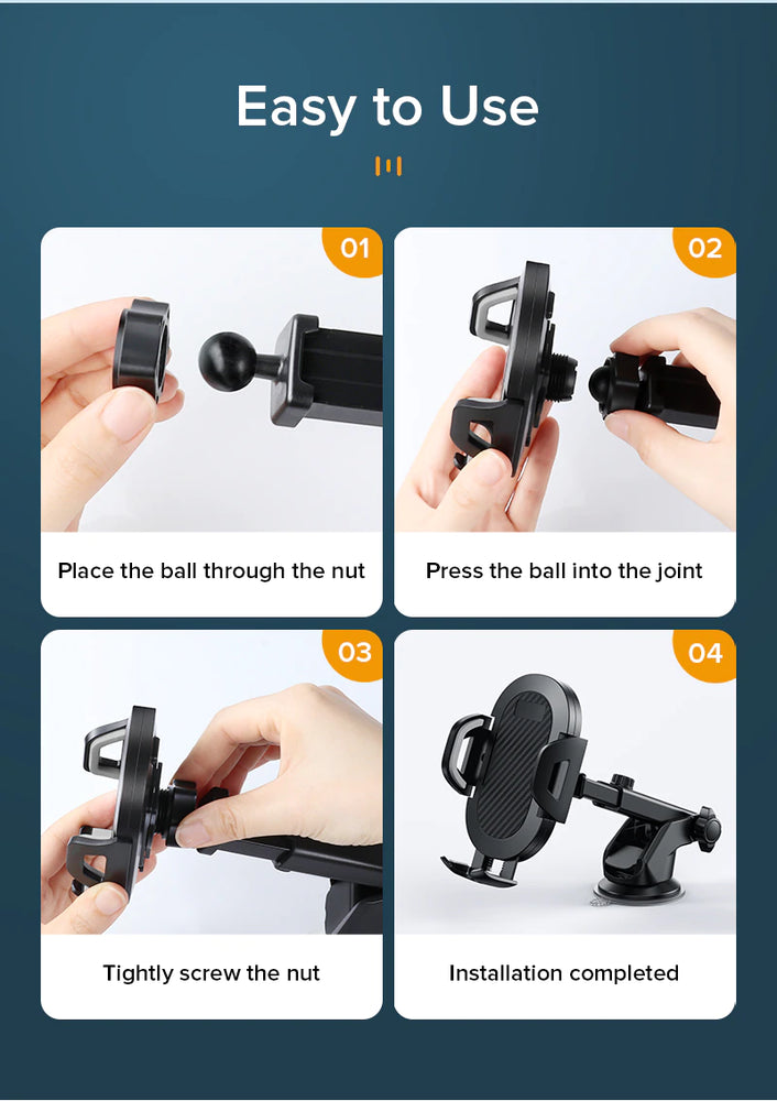 INIU Sucker Car Phone Holder Mount Stand GPS Telefon Mobile Cell