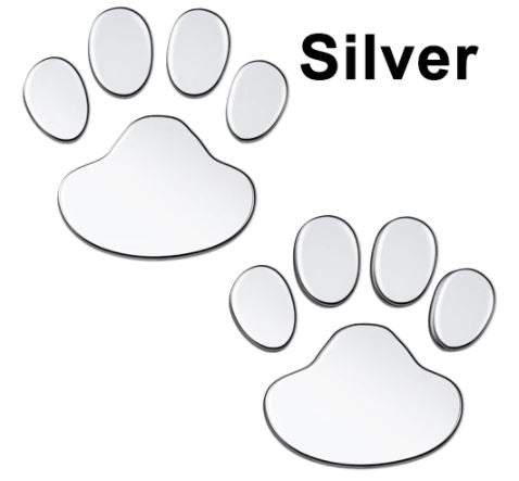 1pair/set 3D Stickers Paw Animal Dog Cat Cool Design Bear Foot Prints Footprint Decal Car Stickers for Auto Motorcycle