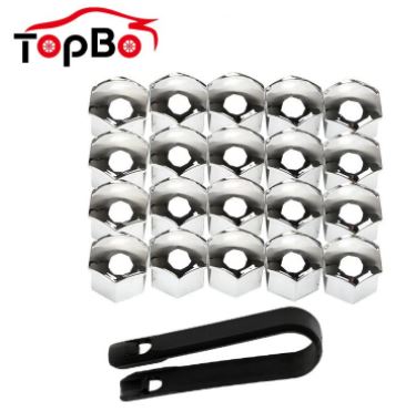 20Pcs Car Wheel Nut Covers Caps 17 19 21mm Wheel Lug Bolt Center Nut Caps Anti-Rust Hub Screw Protector Car Accessories