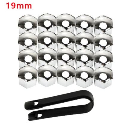 20Pcs Car Wheel Nut Covers Caps 17 19 21mm Wheel Lug Bolt Center Nut Caps Anti-Rust Hub Screw Protector Car Accessories