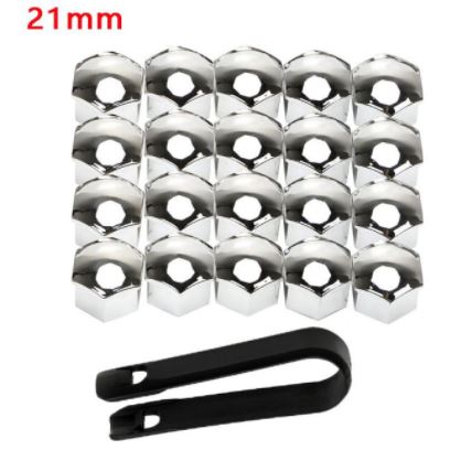 20Pcs Car Wheel Nut Covers Caps 17 19 21mm Wheel Lug Bolt Center Nut Caps Anti-Rust Hub Screw Protector Car Accessories