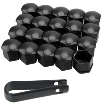20Pcs 17mm Car Wheel Nut Caps Auto Hub Screw Cover Nuts Bolts Rims Exterior Decoration