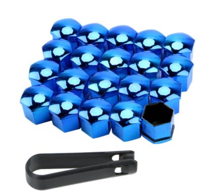20Pcs 17mm Car Wheel Nut Caps Auto Hub Screw Cover Nuts Bolts Rims Exterior Decoration