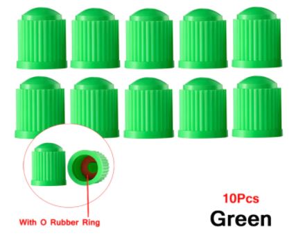 AUTCOAT Tire Stem Valve Caps, with O Rubber Ring, Universal Stem Covers for Cars, SUVs.