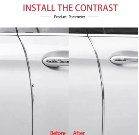 Car Door Anti Scratch Strip Sticker Black/Silver/Blue/Red Decorative Strip Edge Protection Auto Seal Strip Guard Protector Car P