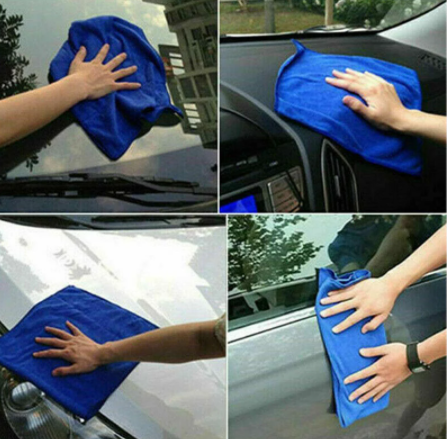 New 25 Pcs Super Large Size 30x30cm Microfiber Cleaning Auto Wash Detail Soft Cloth Scouring Cloth Car Product Glass Accessorie