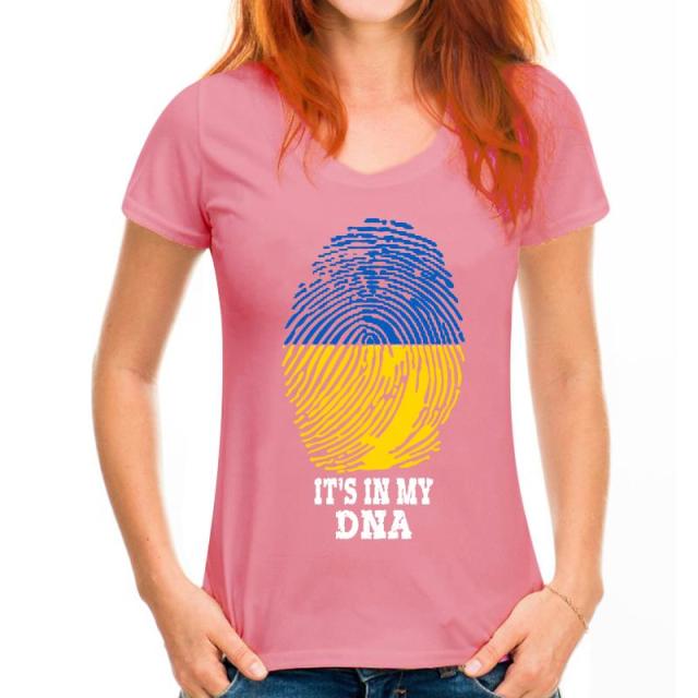 Tshirt men - women 2022 Summer Ukraine Ukrainian Ukraine Is In My DNA 100% Cotton