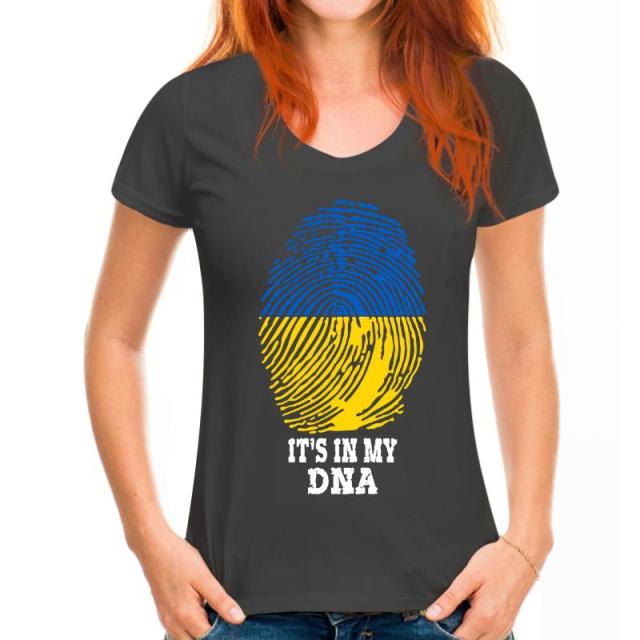 Tshirt men - women 2022 Summer Ukraine Ukrainian Ukraine Is In My DNA 100% Cotton