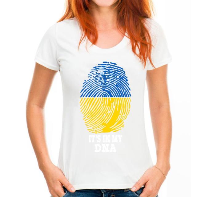 Tshirt men - women 2022 Summer Ukraine Ukrainian Ukraine Is In My DNA 100% Cotton