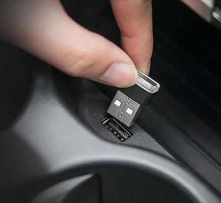 2PCS Car Mini USB Light Flexible Neon Ambient LED Light Car Atmosphere Auto Decorative Lamp Car Interior Light
