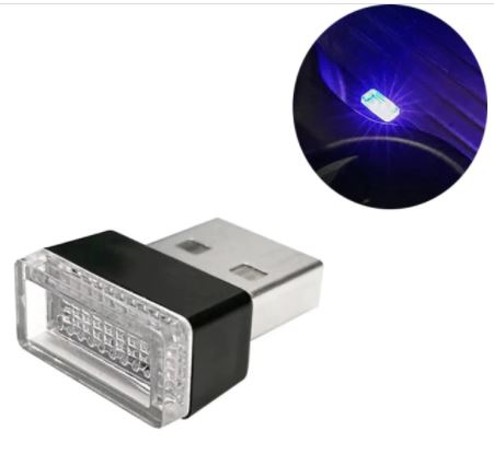 2PCS Car Mini USB Light Flexible Neon Ambient LED Light Car Atmosphere Auto Decorative Lamp Car Interior Light