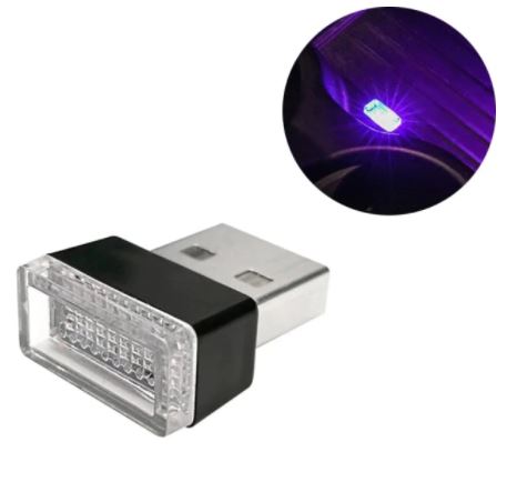 2PCS Car Mini USB Light Flexible Neon Ambient LED Light Car Atmosphere Auto Decorative Lamp Car Interior Light
