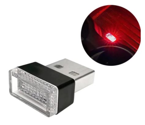 2PCS Car Mini USB Light Flexible Neon Ambient LED Light Car Atmosphere Auto Decorative Lamp Car Interior Light