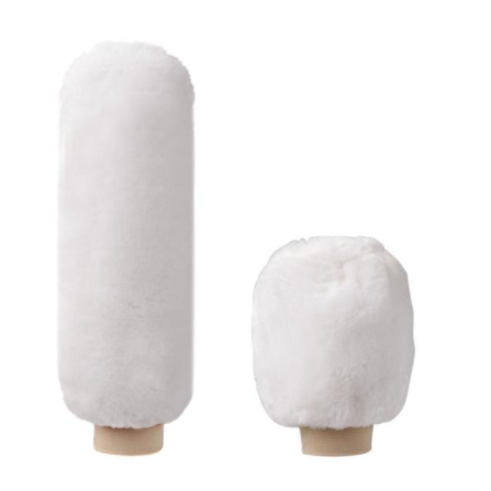 2Pcs Car Handbrake Grip Covers Gear Shift Knob Cover Handle Plush Sleeve Winter Soft Warm Hand Brake Car Accessories for Girls