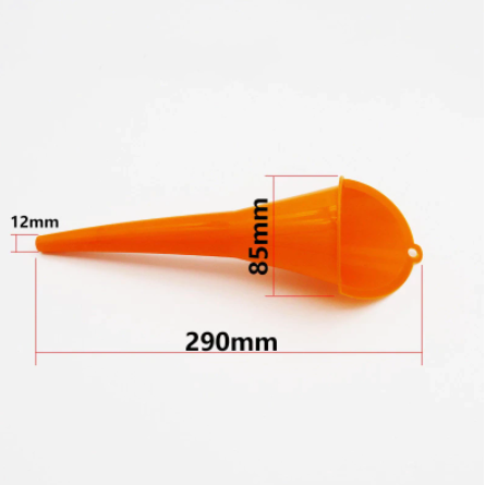 Multipurpose Long Stem Plastic Funnel for Cars, Gas Tanks, Engine Oil, Water, Diesel Fuel, Kerosene, Gasoline, and Other Liquids