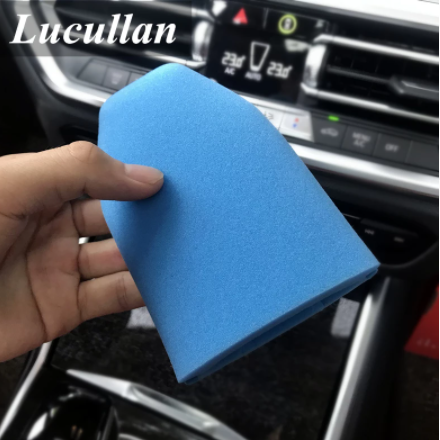 Lucullan High Density Pocket Polishing Waxing Sponge Basics of Bling Finger Mitt Foam Wax Applicator