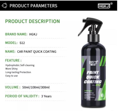 Ceramic Coating More Shine Fortify Quick Coat Hydrophobic Polish Waterless Car Wash