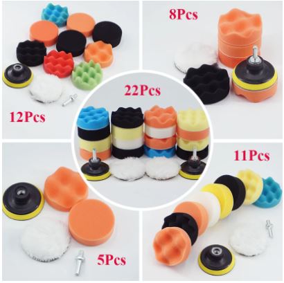 Car Polishing Sponge Pads Kit Removes Scratches Buffer Kit Polishing Machine