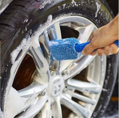 Car Wash Portable Microfiber Wheel Tire Rim Brush Car Wheel Wash Cleaning