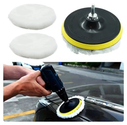 5/6PCS 4/6/ inch Polishing Kit Polishing Pad Car Waxing Sponge Disk Wool Wheel Auto Paint Care Polisher Pads Car Gadget