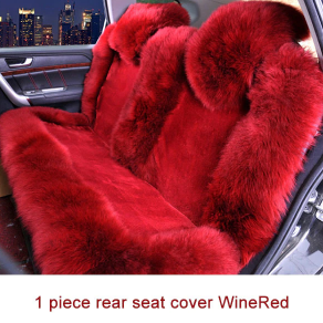 Wool Car Seat Cover Winter Warm Plush Car Wool Cushion Natural Fur Australian Sheepskin Auto Woo Seats Cover Fur Accessories